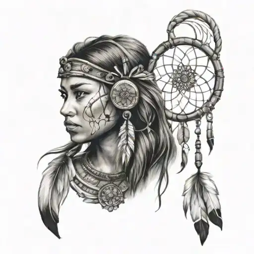 Dreamcatcher Indian Girl