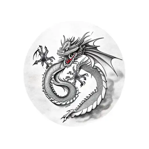 Dragon Coming Out Of Skin