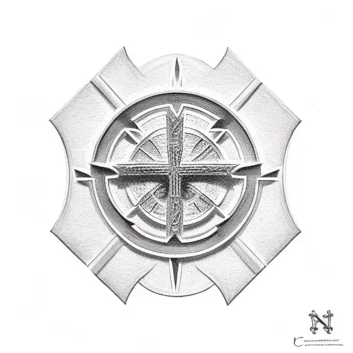 Christian Cross With Manly Things