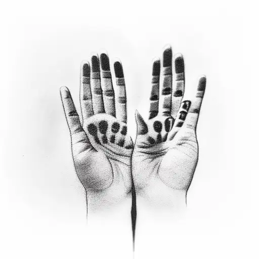 Mother Father Child Hands