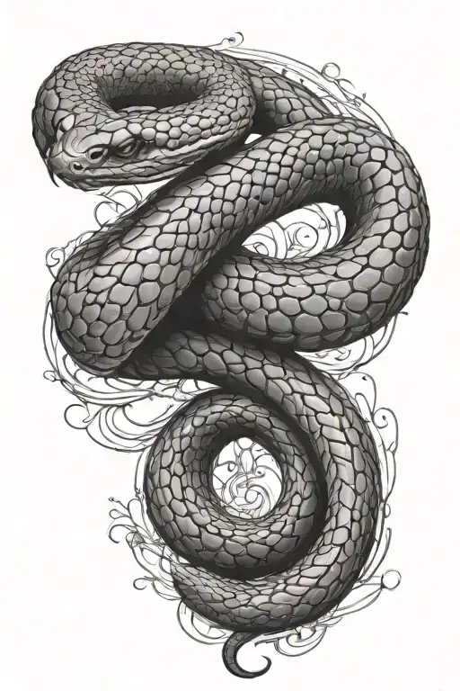 Straight Cobra Snake For Forearm