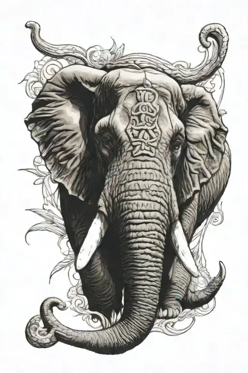 Spartan Warrior In Savannah Elephant