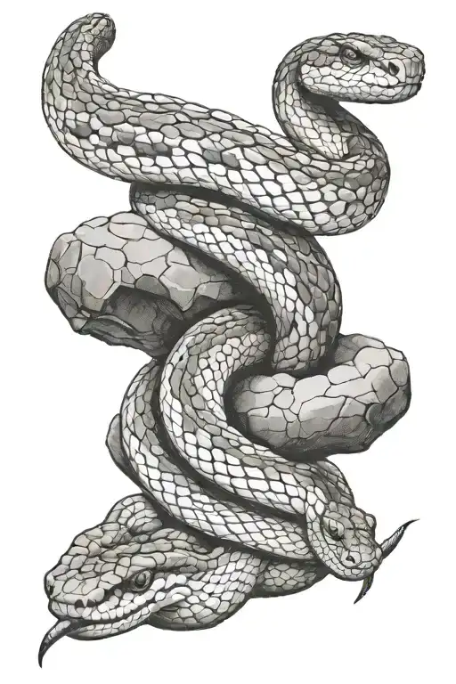 Rock And Snake