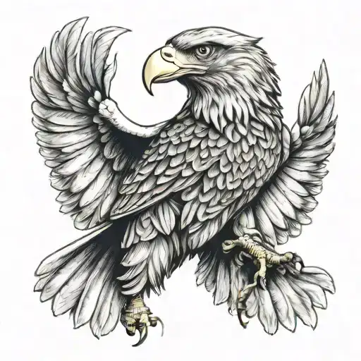 German And American Eagle