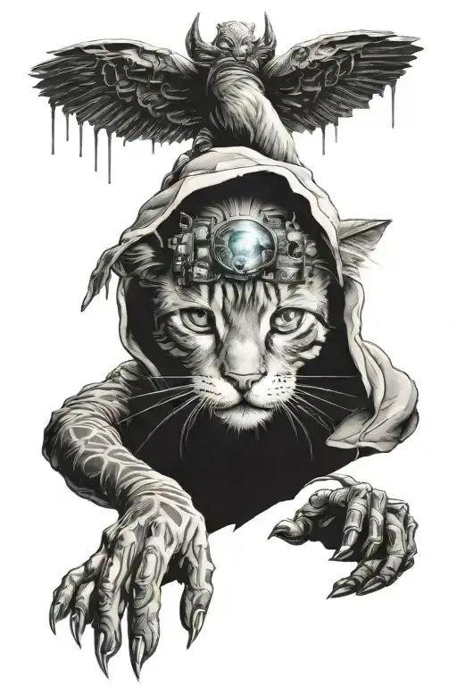 Kitty-boy In The Dark City Of Future