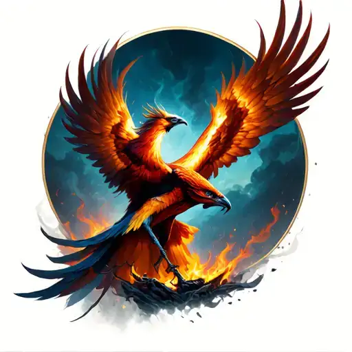 Phoenix Rising From Ashes