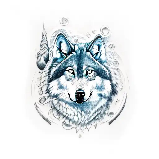 Arm Half Sleeve Wolf