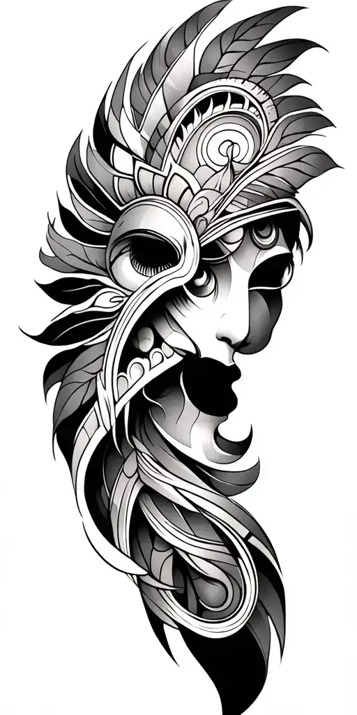 Biomechanical And Polynesian Style