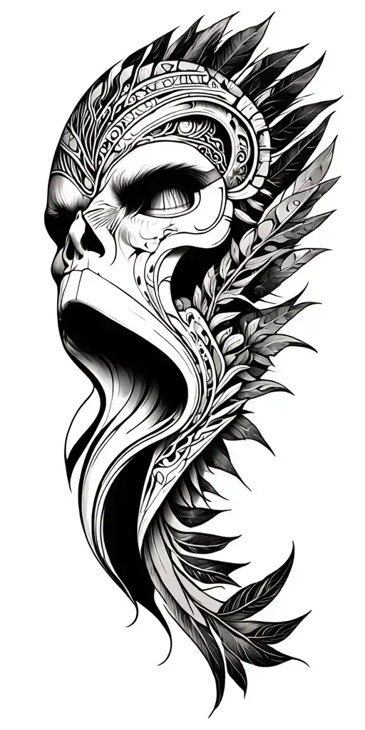 Biomechanical And Polynesian Style