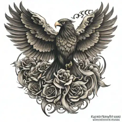 38 Revolver Morphing Into Phoenix Rising Bird Memorial For Father