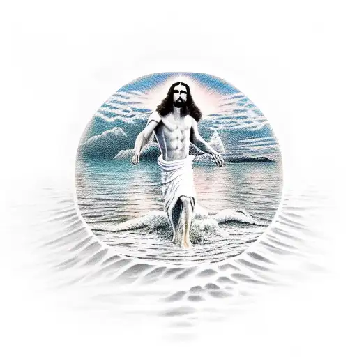 Jesus Walking Over Water