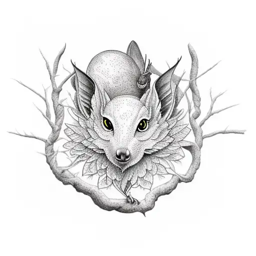 Wren In A Willow Tree