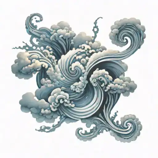 Cloud Swirl Pattern Forming