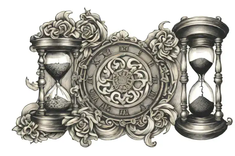 Psychology Symbol In Hourglass