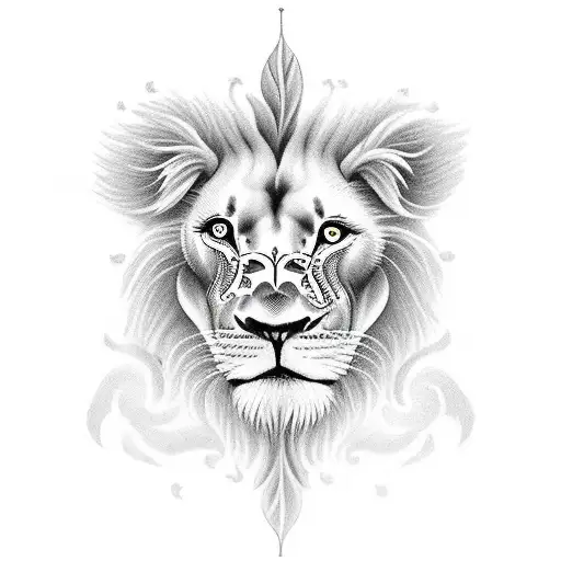 Rose Floating To Heaven With Lions