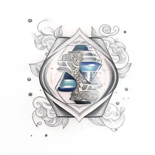 Hourglass With Quote