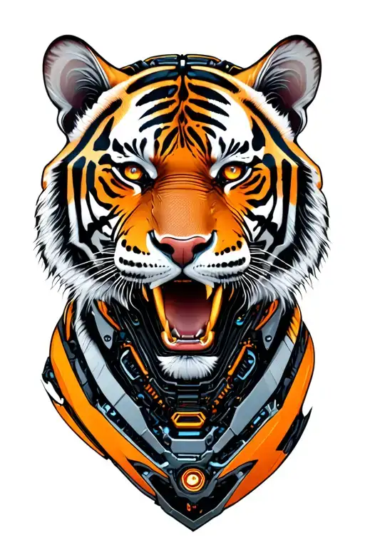Half Tiger Half Robot