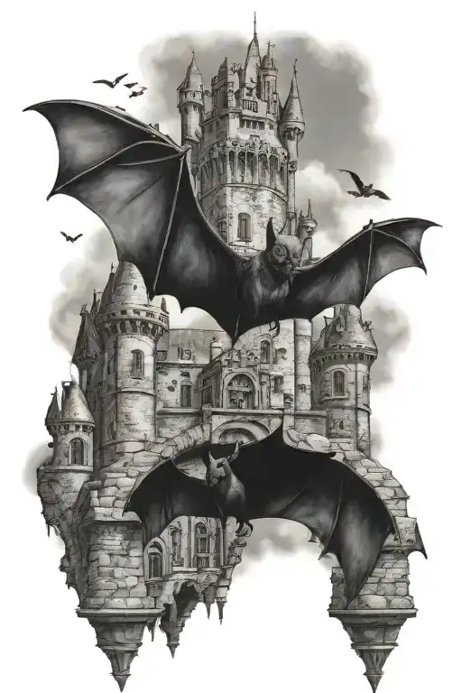 Bat With Castle