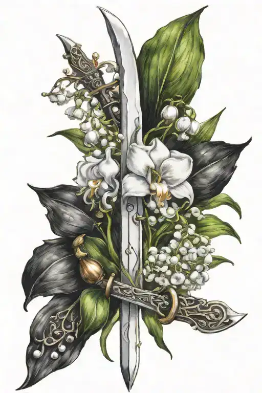 Sword And Lily Of The Valley Flower