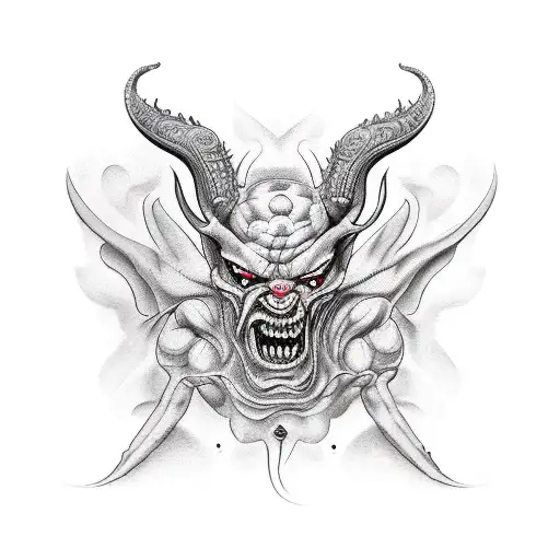 A Demon Hand Scratching