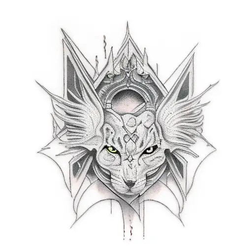 Gothic Windown With Candle