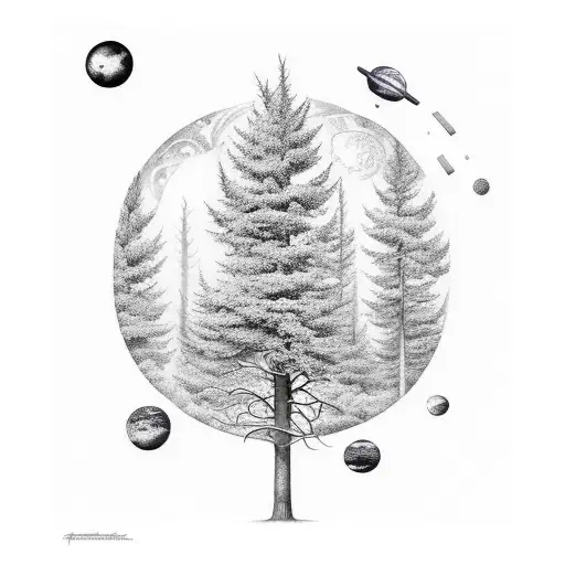 Forest With Space In Background