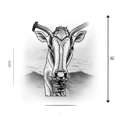 Calf Tattoo Made Of Mountain Bike Parts