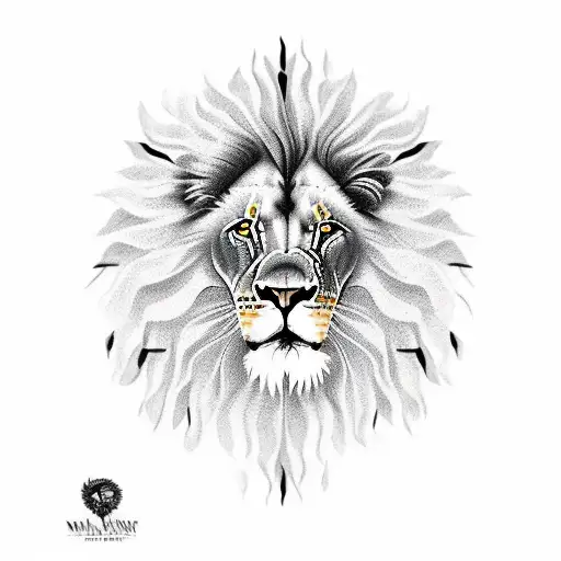 Lion With Time And Fire