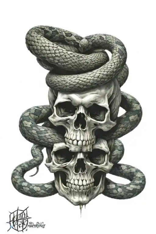 Skull And Snake Harry Potter