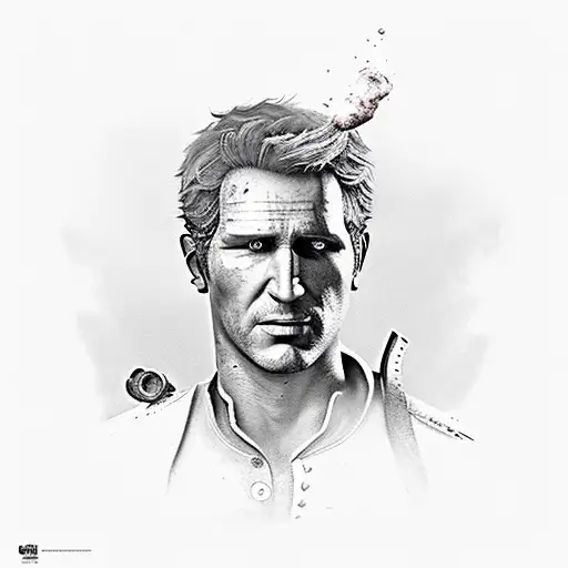 Create A Realistic Portrait Of A Character From Uncharted 4 In A Dynamic Action Pose