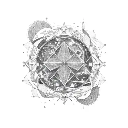 A Constellation Of Stars Forming The Zodiac Signs Aries And Leo Intertwined In A Cosmic Design