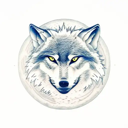 A Wolf Howling At The Moon Over A Mountain Backdrop