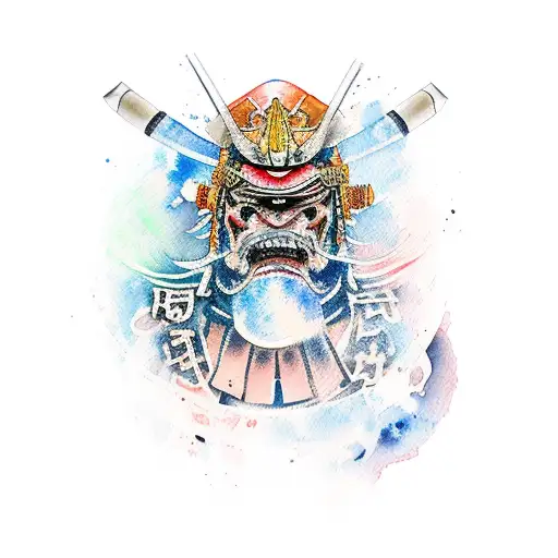 Watercolor Samurai