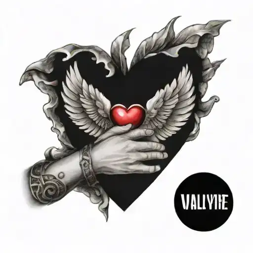 Valkyrie Hands Holding A Heart