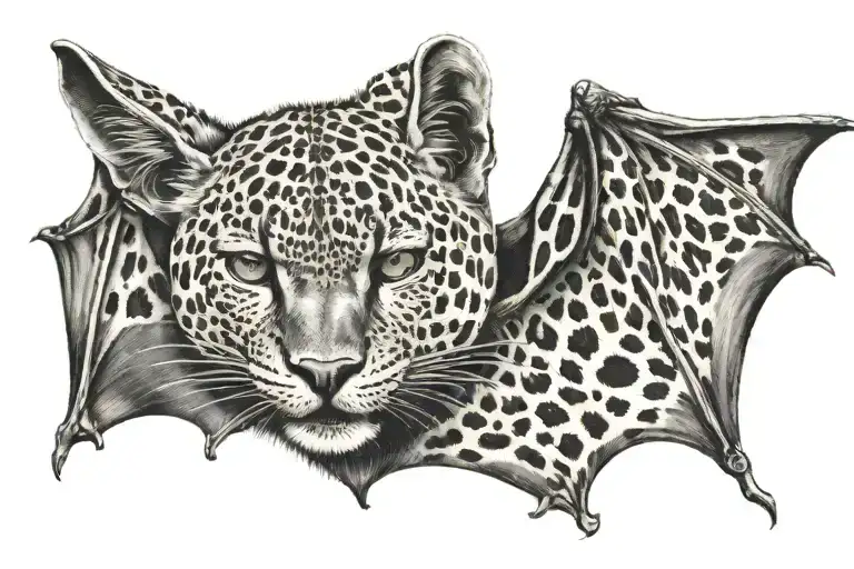 Bat With Leopard Print