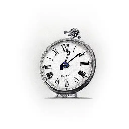 Clock With Big Hand At 12 And Little Hand At 3