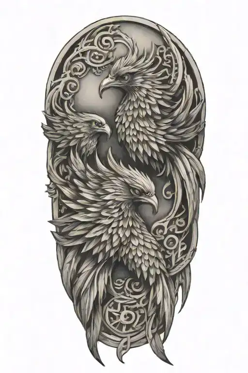 Two Baby Pheonix A Pisces And Scorpio Zodiac Sign