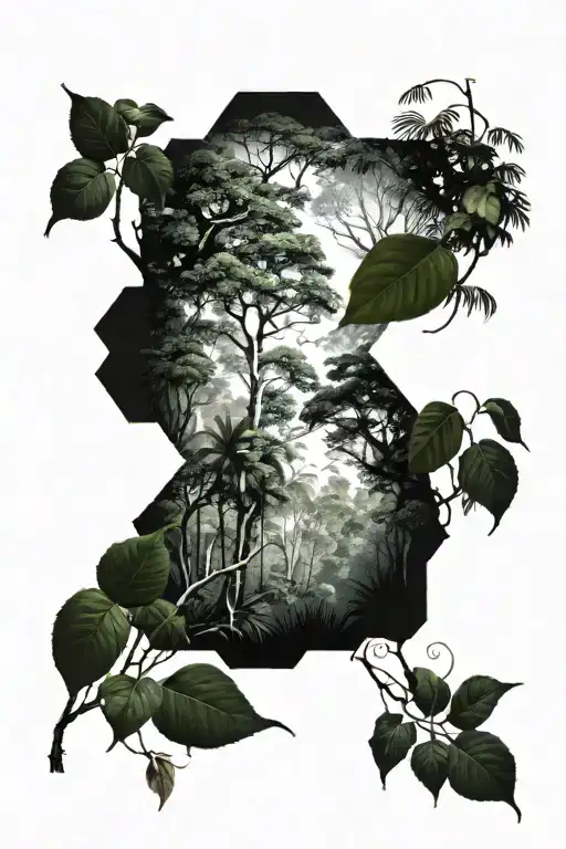 Jungle Forest With Trees