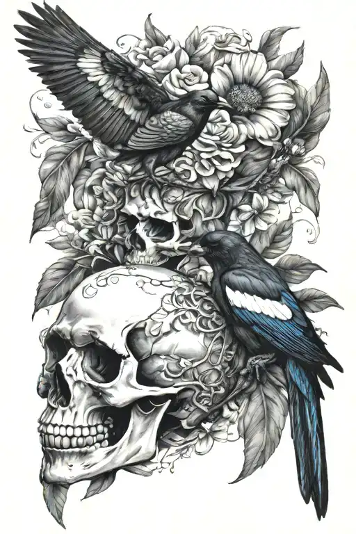 Skull And Magpie
