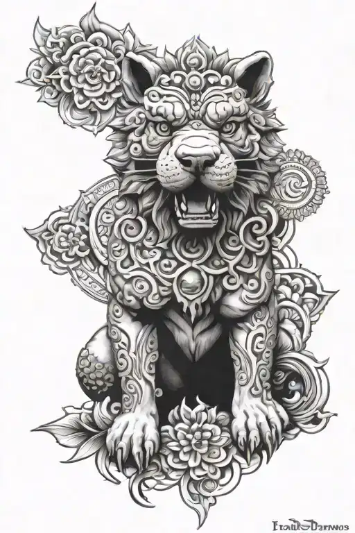 Mandala And Foo Dog