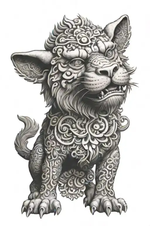Mandala And Foo Dog