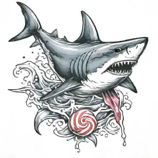 Shark With A Lolipop