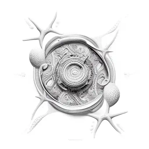 Linear Beach With Waves