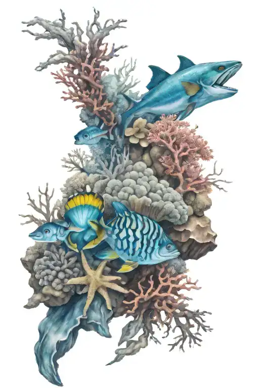 Reef Saltwater Ocean Background