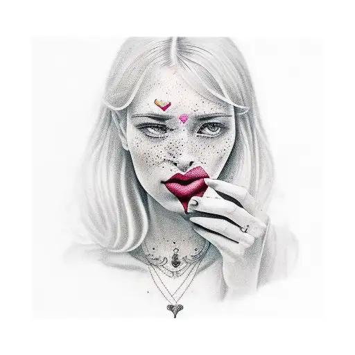 A Woman Hold A Cup In Her Hand Which Stands For Life Love Transience