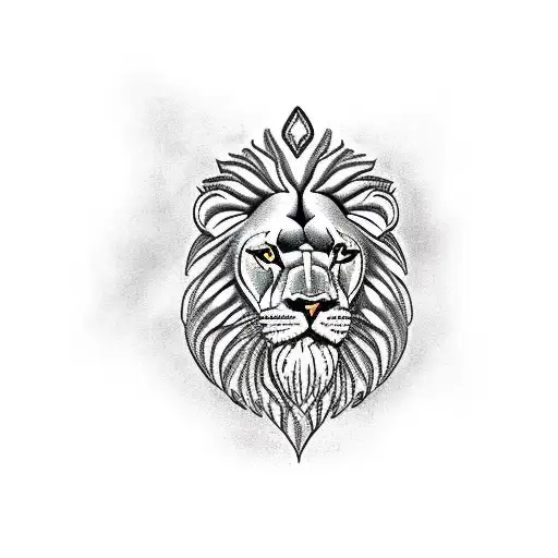 Zeus Sitting In A Bar And On His Shoulder Sits The Lion Of Judah