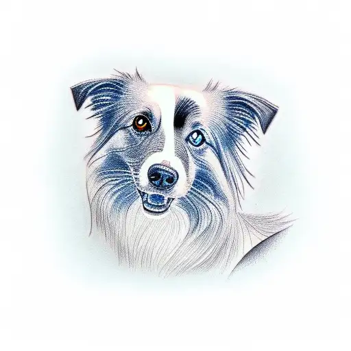 Two Border Collies And A Blue Moon