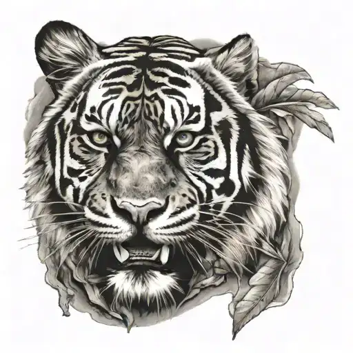 Scale With Tiger Face