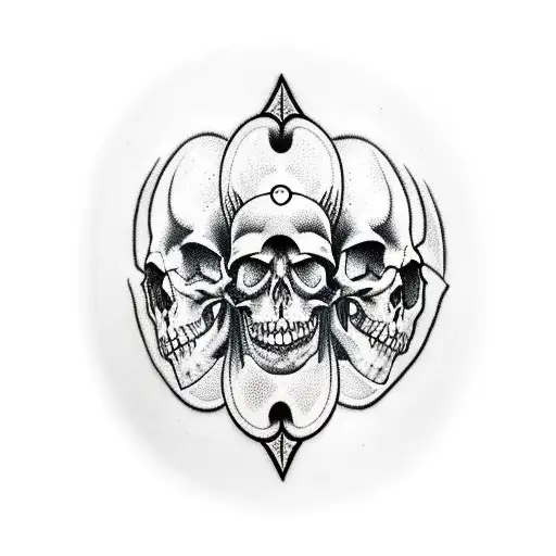 A Wrist Band With Skull Patterns