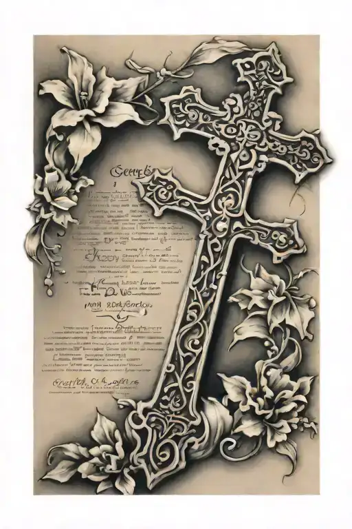 Bible Verse With Cross